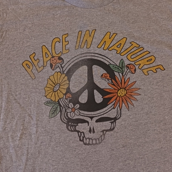 American Eagle Men's Super Soft Peace in Nature Graphic T-shirt Size Medium - Picture 5 of 8
